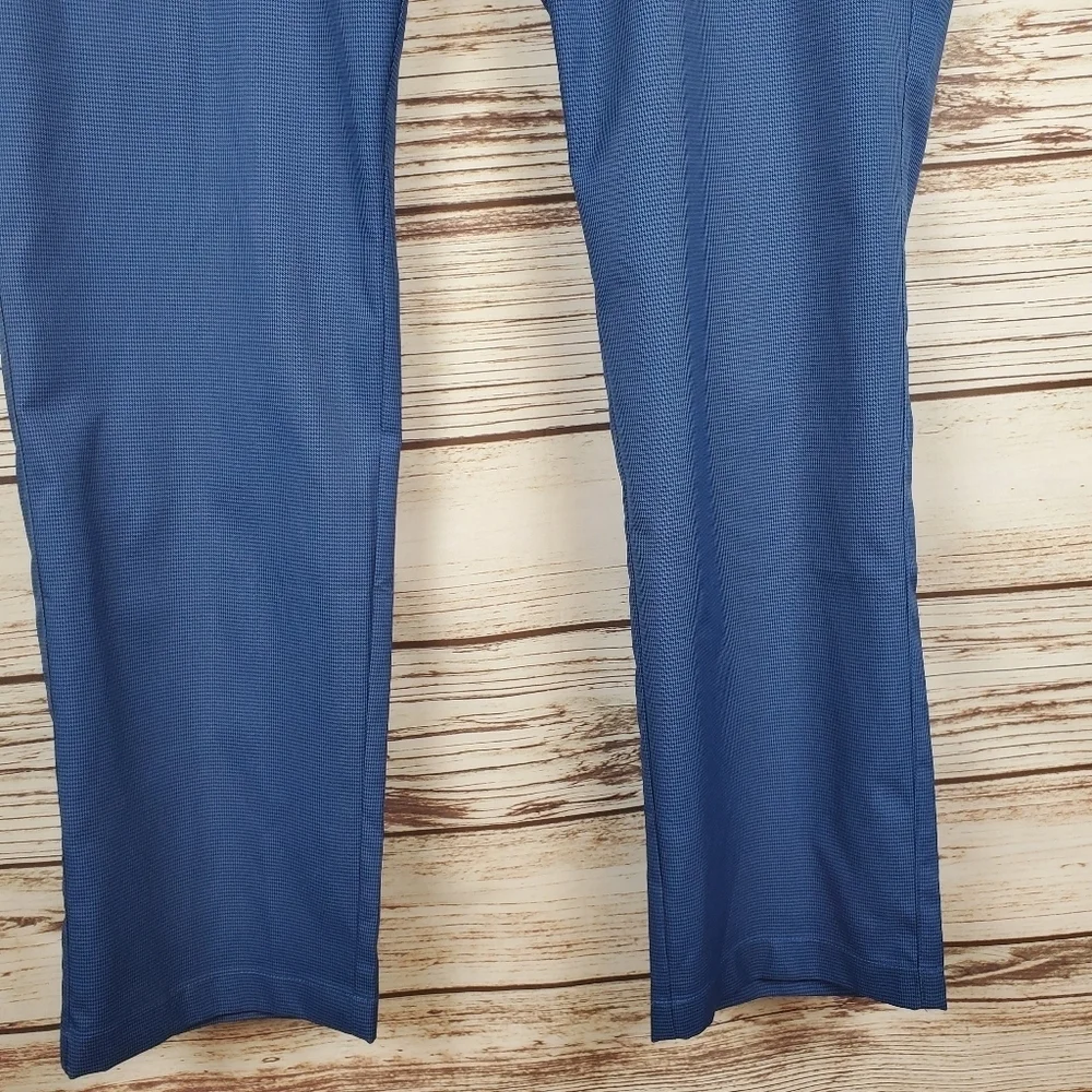 Bonobos Golf Mens 40x32 Slim Blue Houndstooth Tailored Flat Front Golf Pants